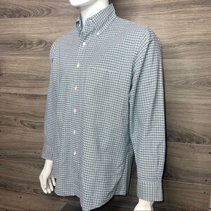 L.L.Bean Mens Long Sleeve Button Down Shirt Blue size 15 1/2 - 33